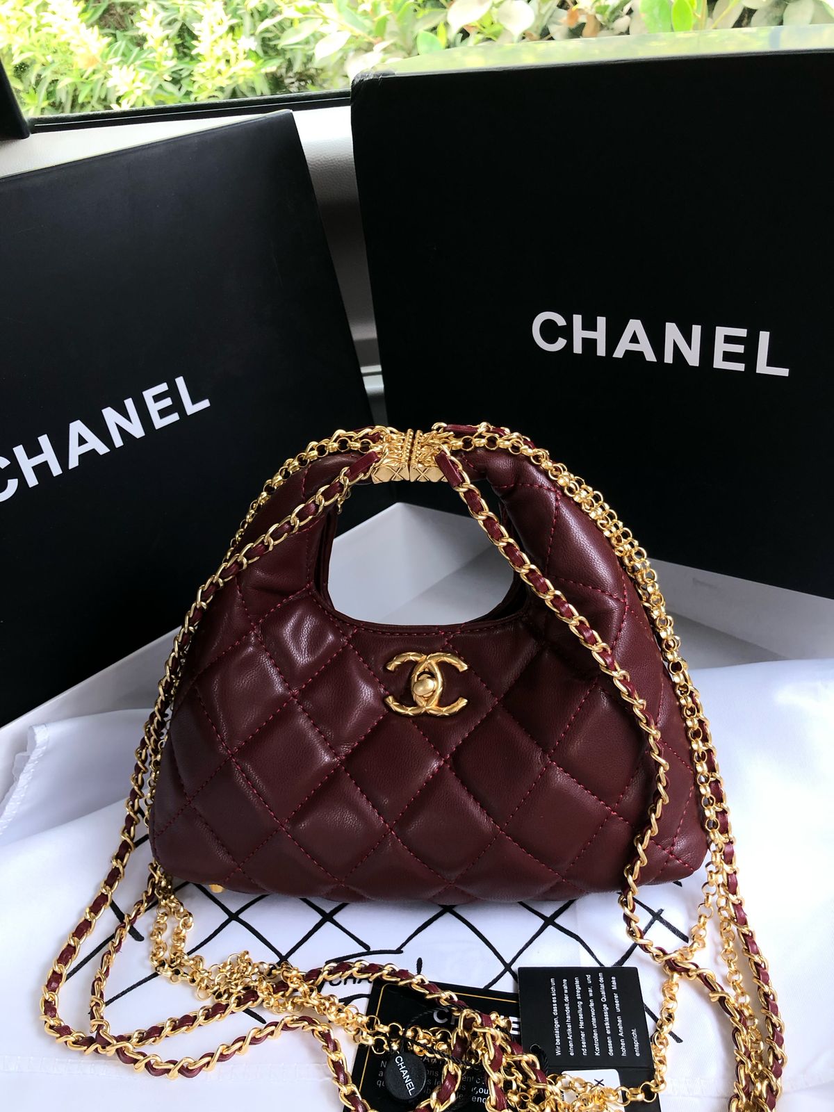 Channel Bag with Chain