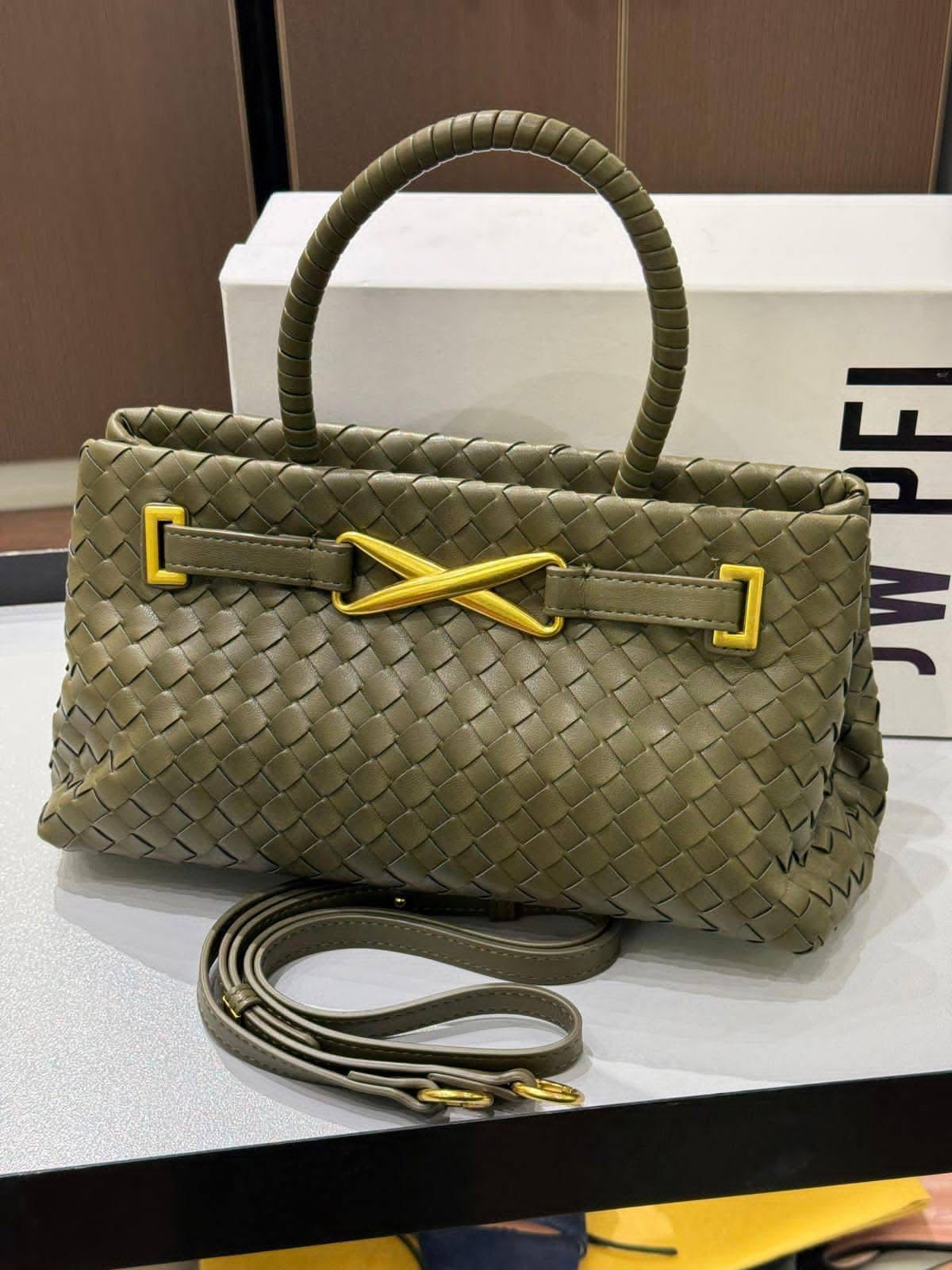 JWPEI Elora Woven Tote Bag