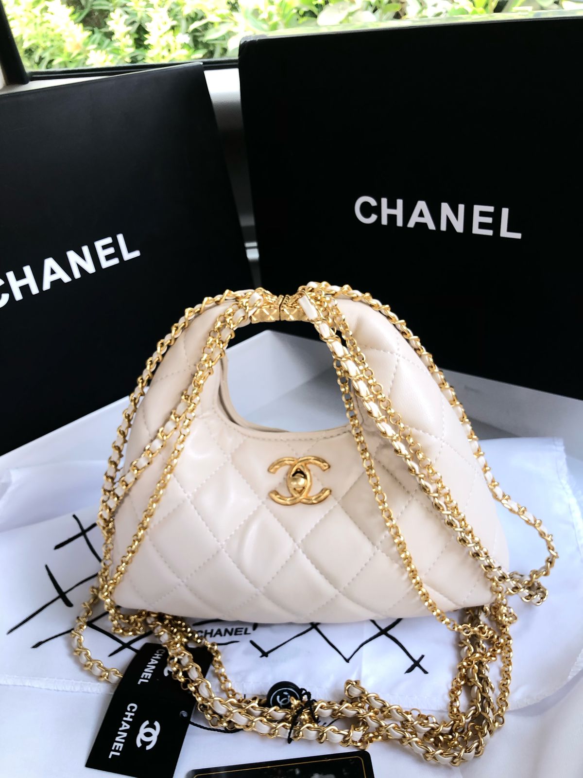 Channel Bag with Chain