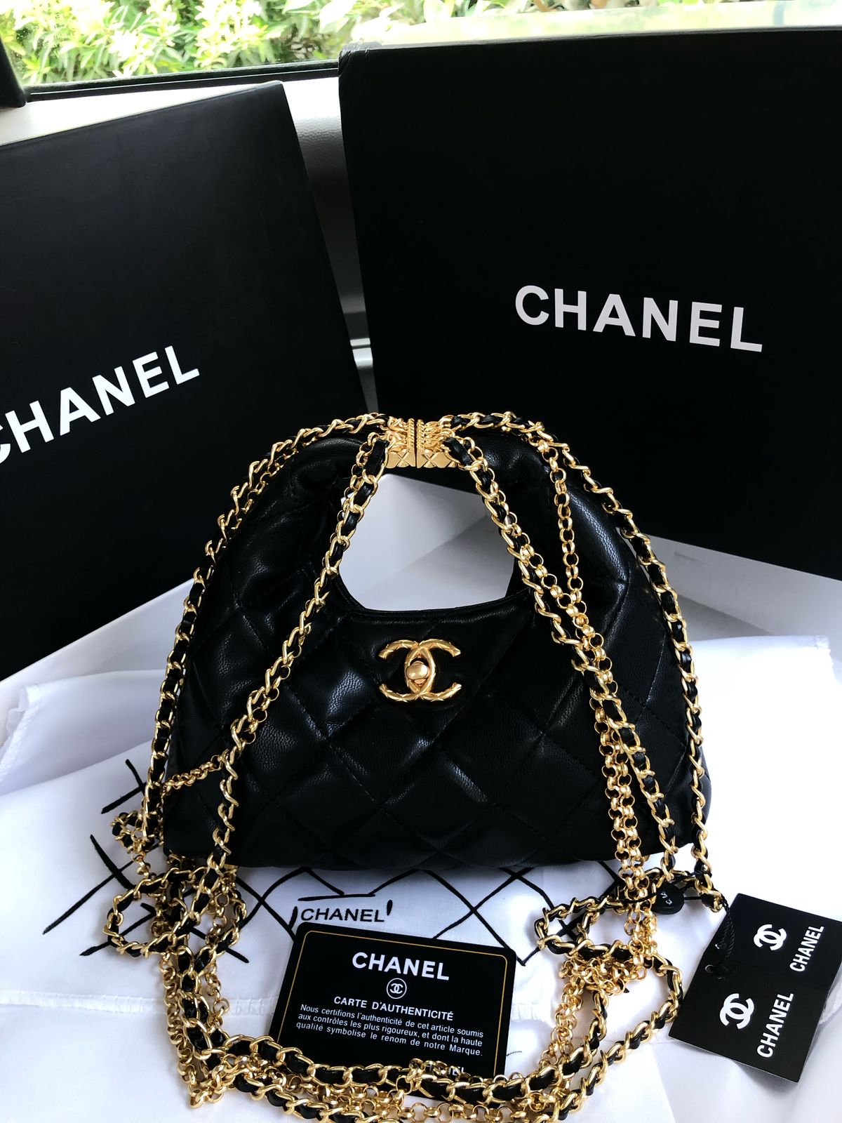 Channel Bag with Chain