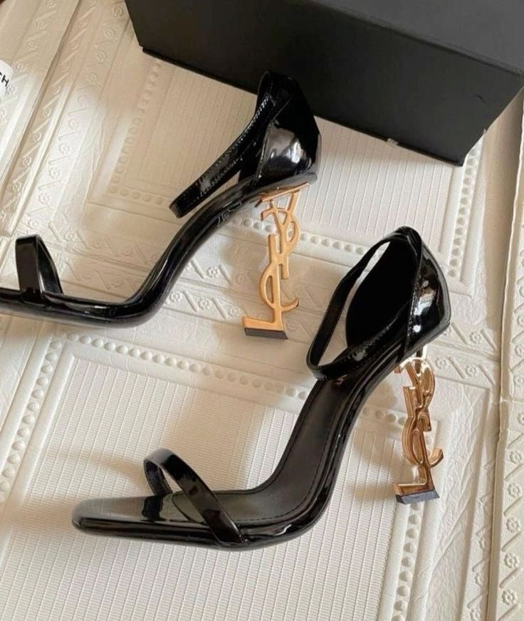 Black YSL heel