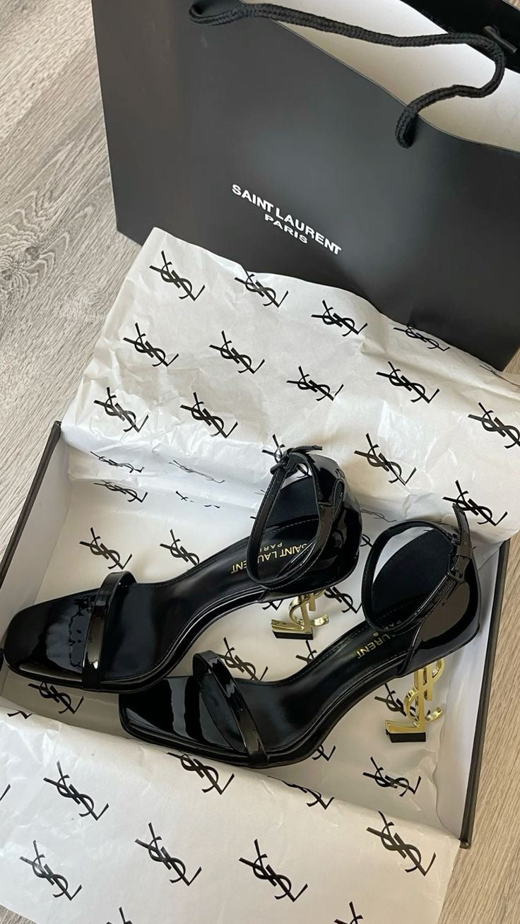 Black YSL heel