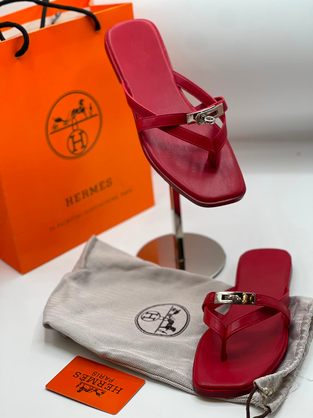 Hermes Miss Sandal in Calfskin