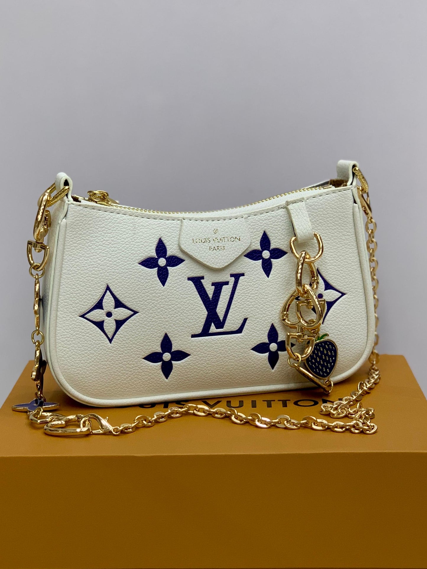 Louis Vuitton Crossbody Bag with Cherry Charm