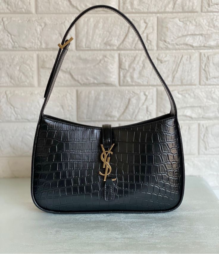 YSL Crocodile Hobo Bag
