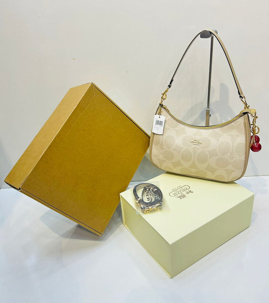 Coach Teri Shoulder Bag with Cherry Charm
