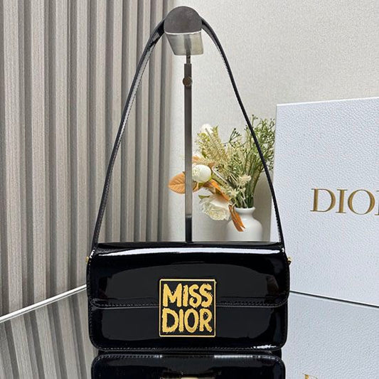 Miss Dior Patent Flap Bag