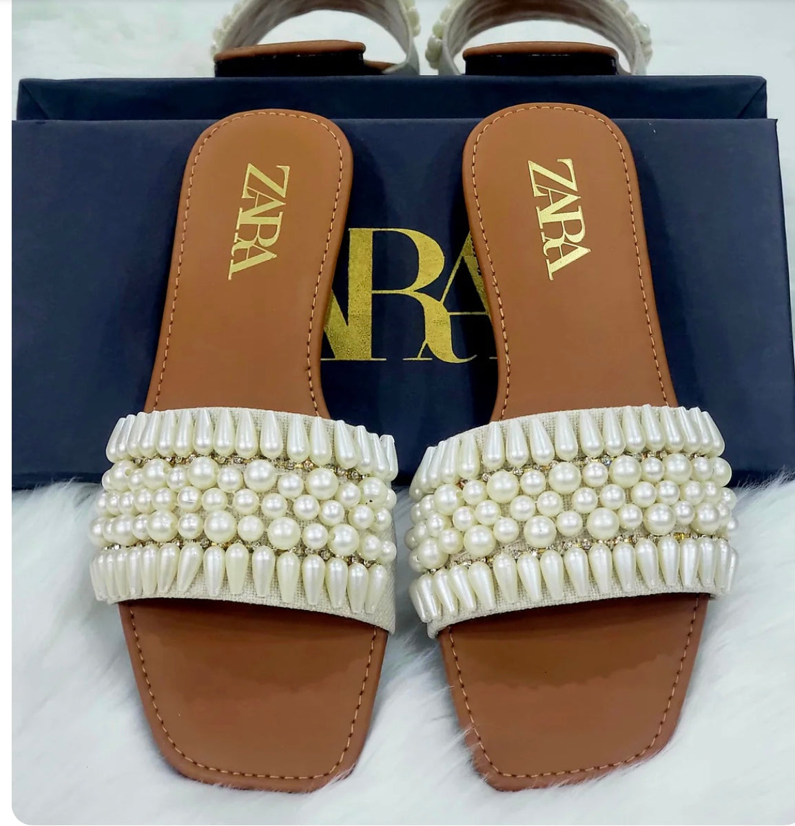 Zara Pearl Flats