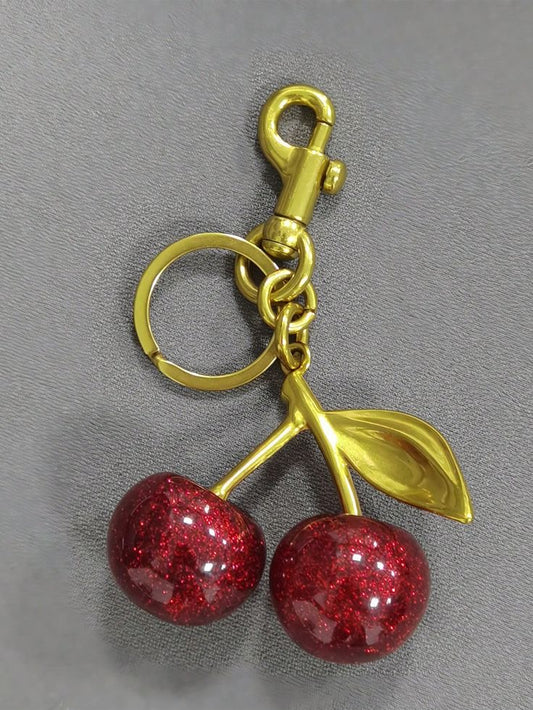 Cherry Charm Keychain