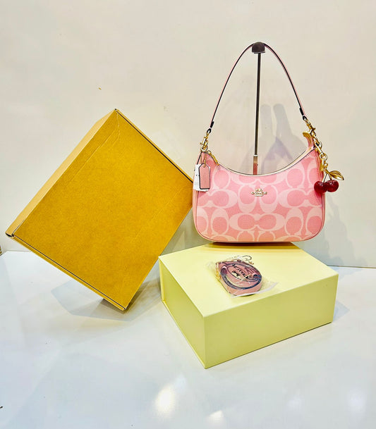 Coach Teri Shoulder Bag with Cherry Charm