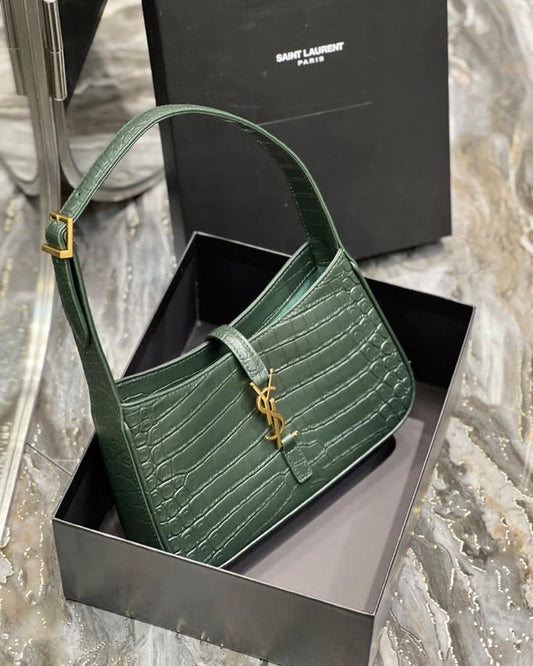 YSL Crocodile Hobo Bag