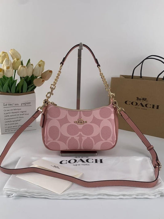 Pink Coach Teri Shoulder Bag