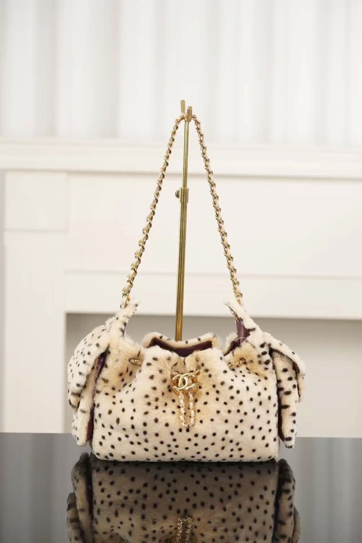Channel Hobo leopard Bag