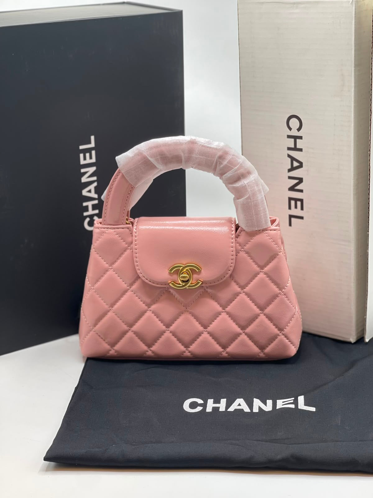 Channel Mini Kelly Shopper Tote Bag