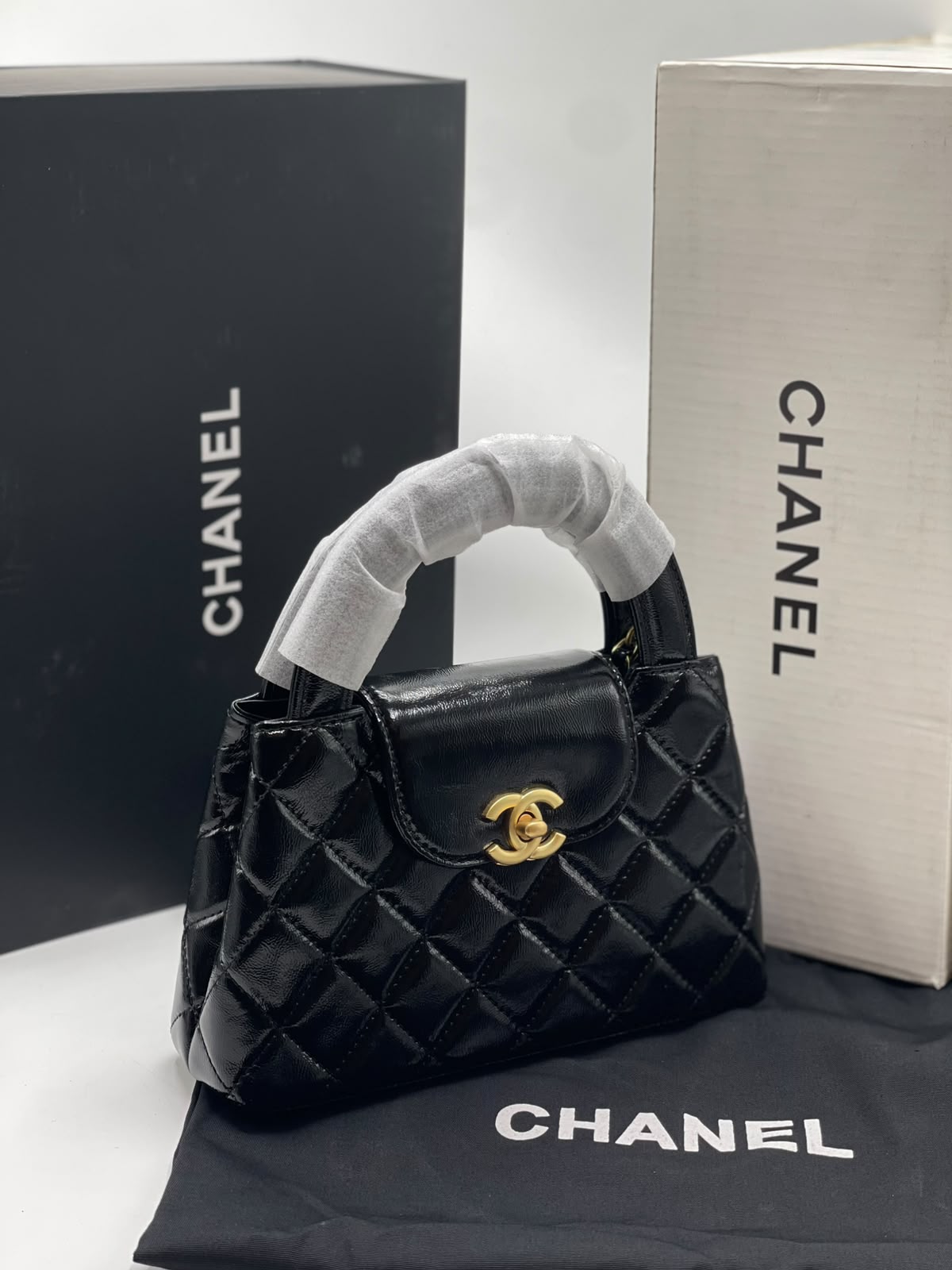 Channel Mini Kelly Shopper Tote Bag